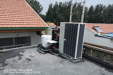昌樂(lè)縣趙家淳于自建房全直流變頻空氣能熱泵調(diào)試完成